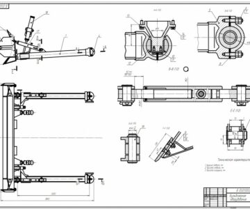Чертеж Бульдозерное оборудование