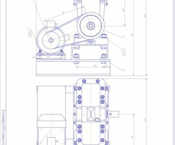 Чертеж Привод грузоведущего конвейера
