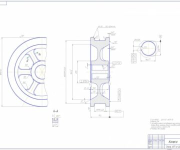 Чертеж Чертеж колеса