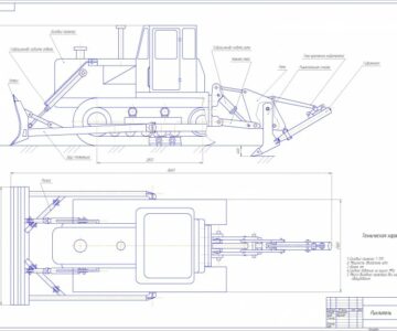 Чертеж Диплом по глубокорыхлителю Т-170