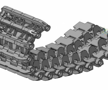 3D модель 3D модель звена гусеницы танка Pz. Kpfw.VI Tiger Ausf.H1