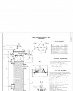 Чертеж Чертёж абсорбционной колонны D=3800 CБ