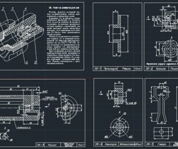 Чертеж Розетка коммутационная