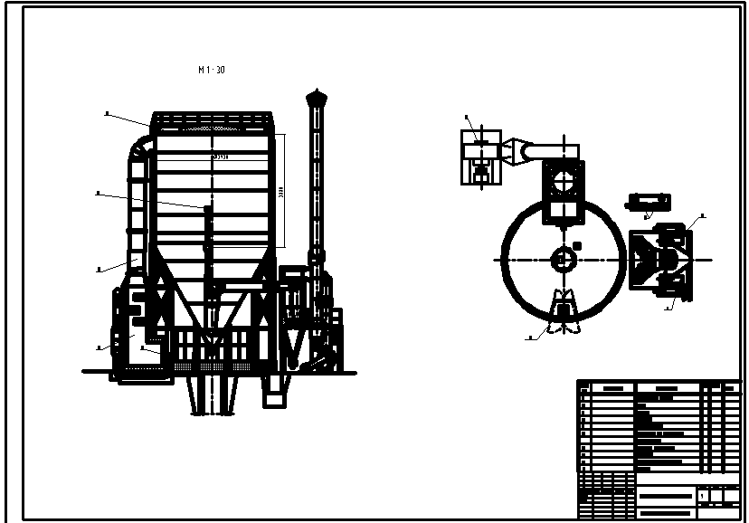 Чертеж Распылительная сушилка М 1-30