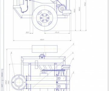 Чертеж Дипломный проект - пневмоустройство для сбора колорадского жука