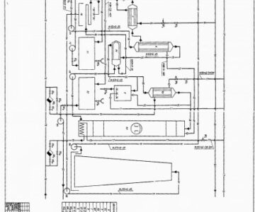 Чертеж Установка абсорбционная.Технологическая схема