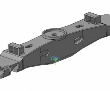 3D модель 3d модель. Балка надрессорная тележки 18-100