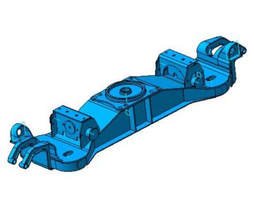 3D модель 3D сборка. Балка надрессорная тележки КВЗ-ЦНИИ