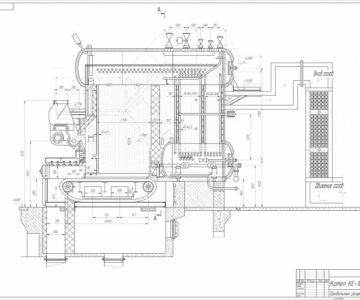 Чертеж Чертеж котла КЕ-10