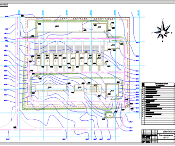 Чертеж Генеральный план компрессорной станции