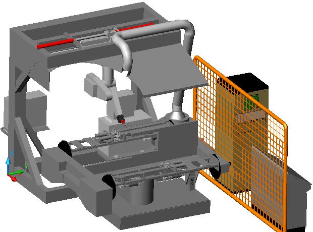 3D модель Робототехнический комплекс сварки (РТКС) на базе промышленного робота ПУМА РМ-01 3D