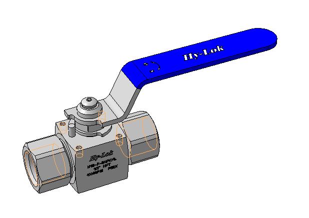 3D модель 3d модель Кран шаровый 1/2"