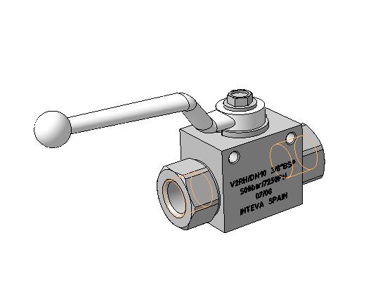 3D модель 3d модель Кран шаровый 1 1/4"