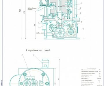 Чертеж Роторная таблетоформующая машина МТ-3А