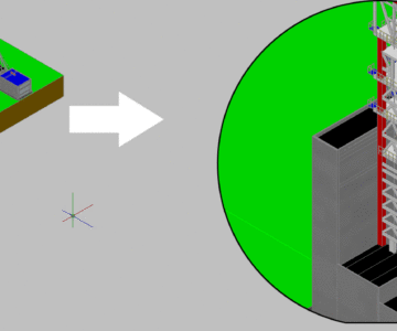 3D модель Надшахтное здание скипо-клетевого ствола