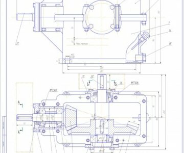 Чертеж Чертеж редуктора конического