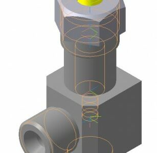 3D модель Модель вентиля углового 3D