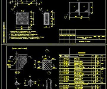 Чертеж Чертеж ограждения Шкафного газорегуляторного пункта