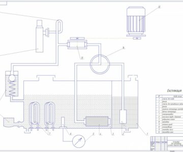 Чертеж Установка для промывания системы смазки двигателя