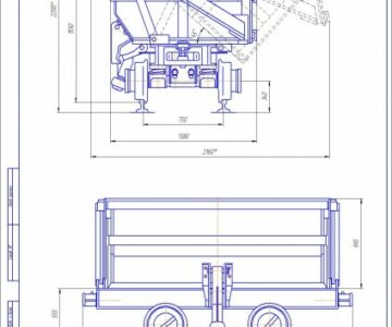 Чертеж Чертеж Вагонетка ВБ-4