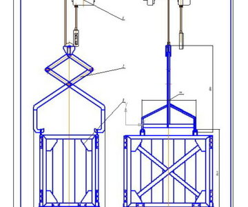 Чертеж Электроталь с клещевым захватом