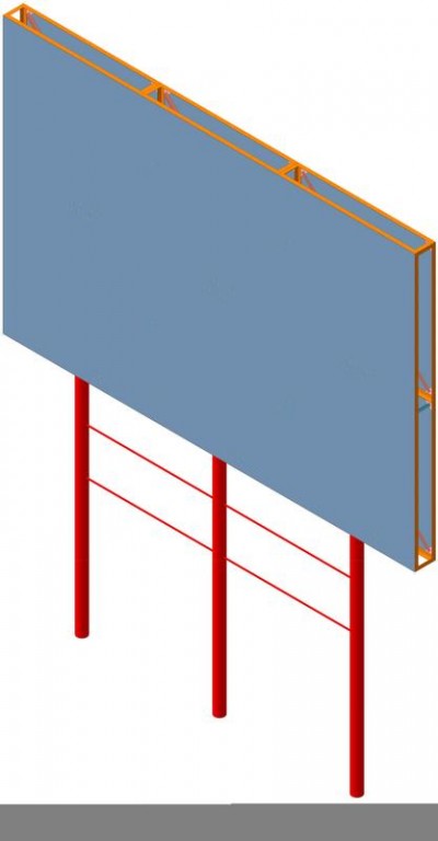 3D модель Рекламны билборд 9000х6000 мм.