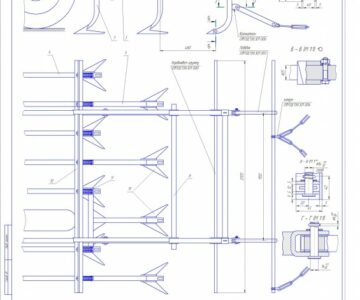 Чертеж Дипломный проект + культиватор КПС-4