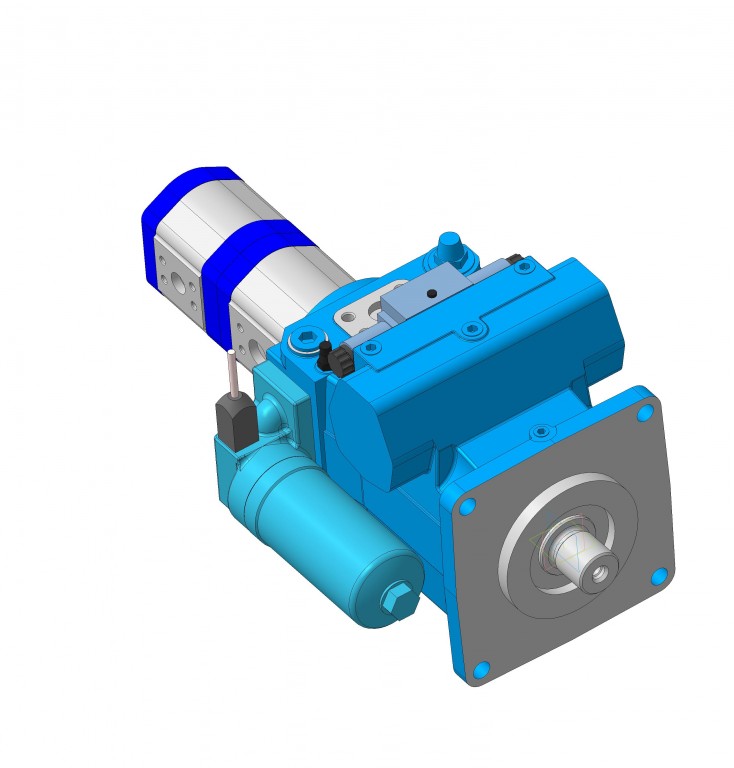 3D модель Насосный агрегат на базе насоса Rexroth A4VG180EP4D1 + AZPGG-22-045-025RDC2020MB