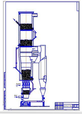 Чертеж КУРСОВИК "производство извести"