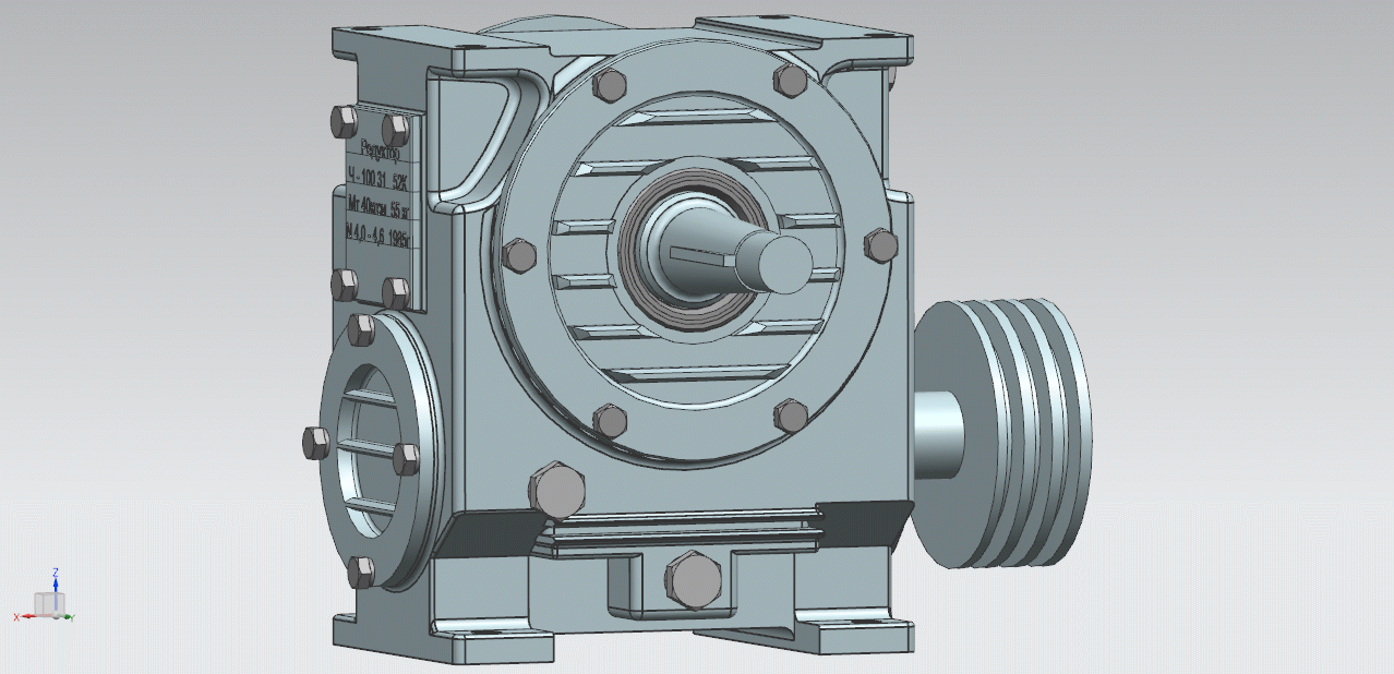 3D модель Редуктор Ч-100 3D модель