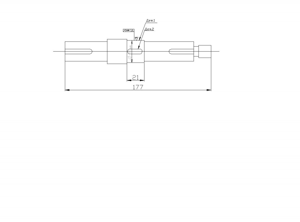 Чертеж возобновление шпоночный паз и диаметр вала + тех процес