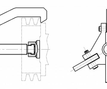 Чертеж Съемник шкивов и шестерен