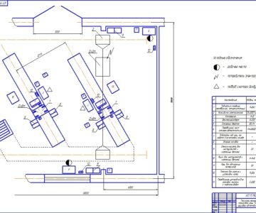 Чертеж Разработка проекта зоны ТО-2 автомобилей МАЗ-53371