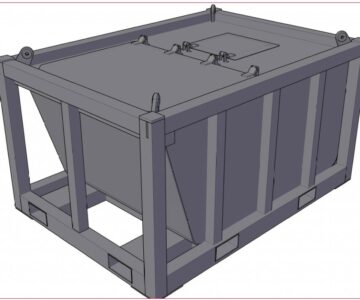 3D модель 3D объект контейнер для буровых отходов