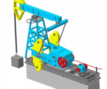 3D модель Схема испытаний станка качалки СК-3