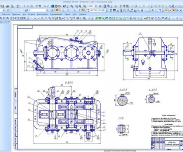 Чертеж Проектирование привода редуктора