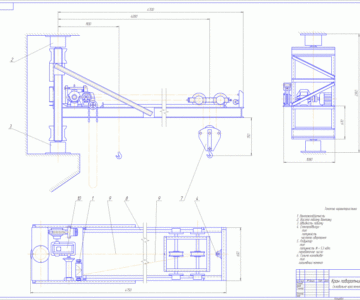 Чертеж Кран поворотний