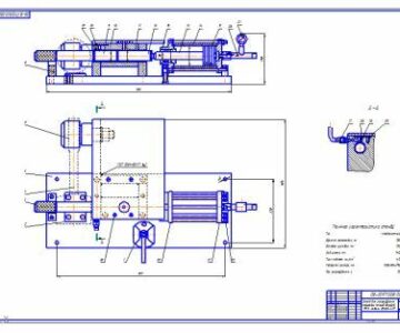 Чертеж Стенд для запрессовки поршневых пальцев двигателей ЯМЗ