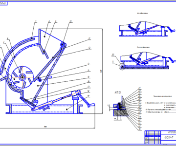Чертеж Фрезерно-струйная мельница ФСМ-7 Курсовой проект