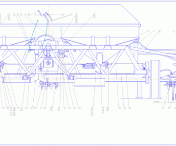 Чертеж Пневматическая сеялка