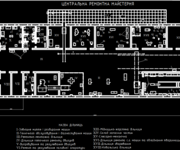 Чертеж Організація ремонту з технічною розробкою ЦРМ господарства