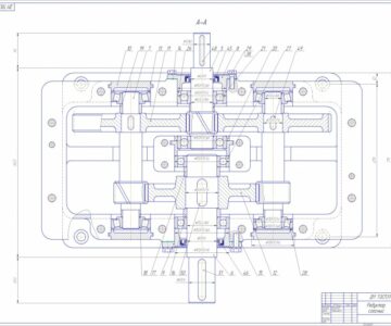 Чертеж Редуктор соосный u=14.2