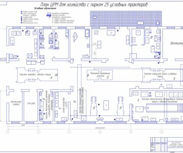Чертеж Совершенствование организации и эффективности ремонта машин в мастерских с/х предприятий