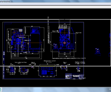 Чертеж Судовые дизель-генераторы ДГР 20/1500 24/1500