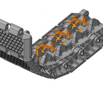 3D модель 3D модель звена гусеницы (трака) экскаватора ЭКГ-5