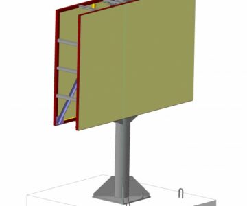3D модель 3D Модель рекламного щита (билборда)
