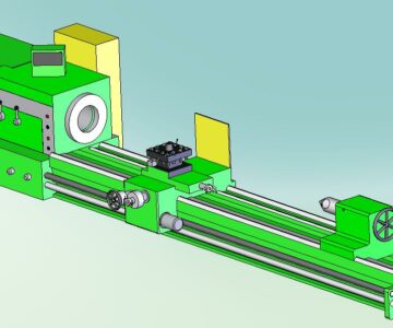 3D модель 3D модель станка 16К40Ф101 с цифровой индикацией