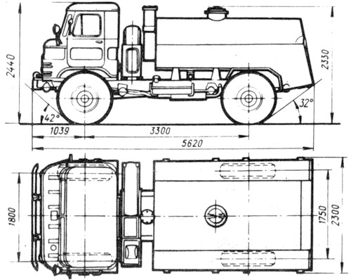 Чертеж Маслозаправщик МЗ-66