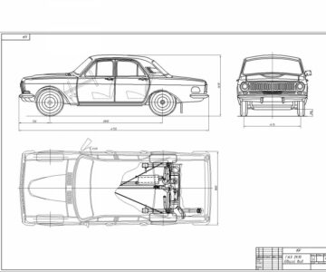 Чертеж Автомобиль ГАЗ 2410