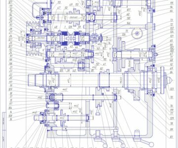 Чертеж Коробка скоростей станка 163